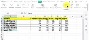 WPS Electronics表格