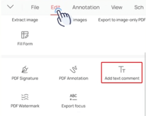 WPS PDF 添加文本批注